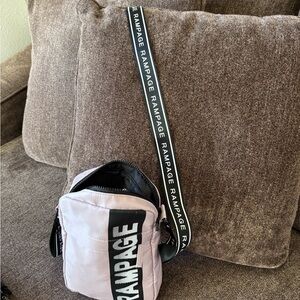 Rampage Black and Light Pink Belt Bag